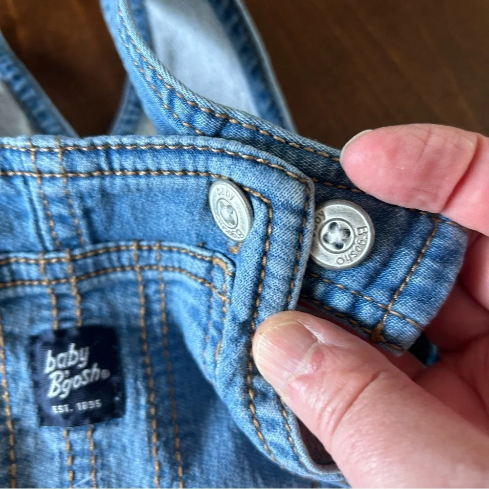 OshKosh Girl Denim Overalls. Size 24 months. - Picture 7 of 13